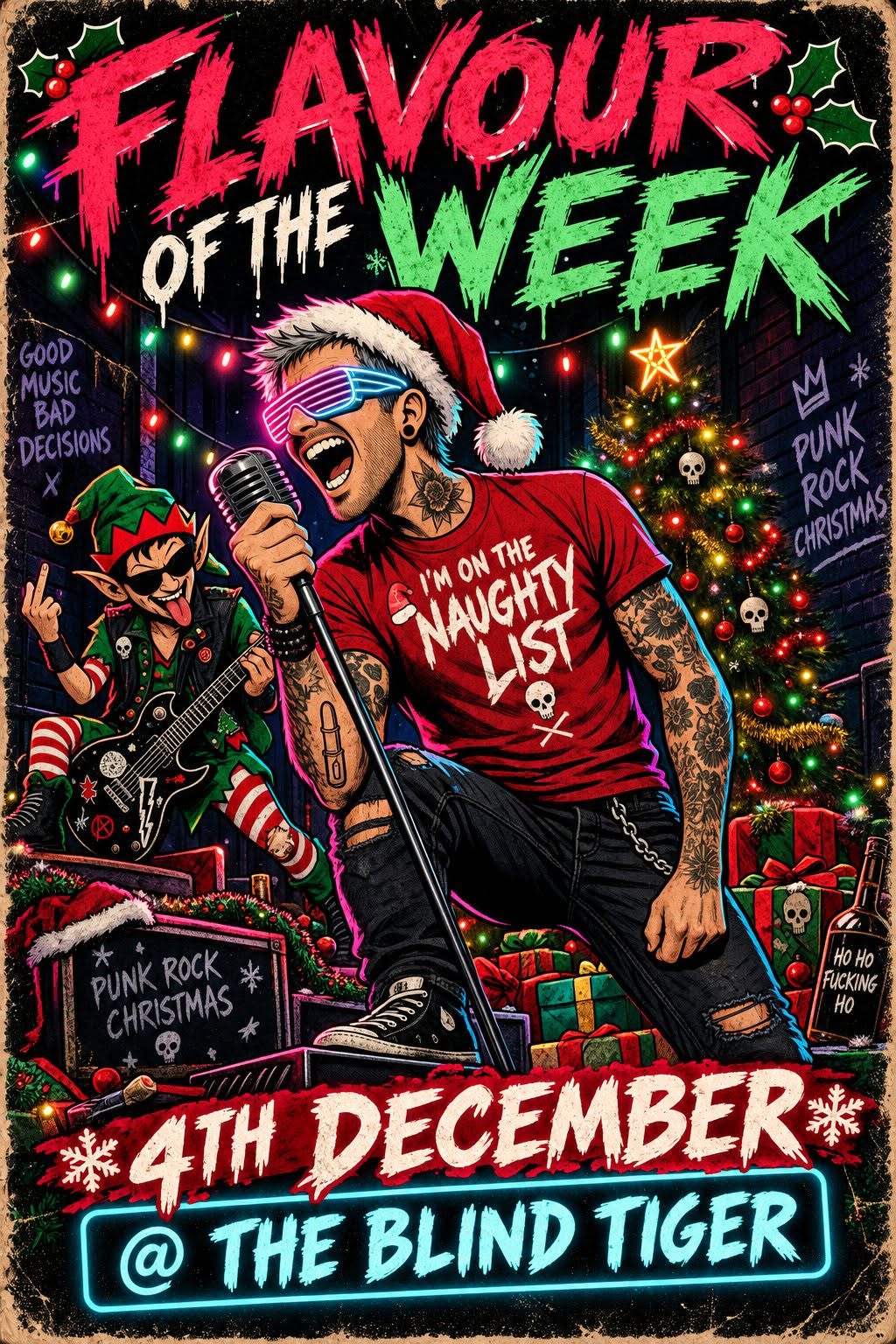 Punk Rock Christmas poster